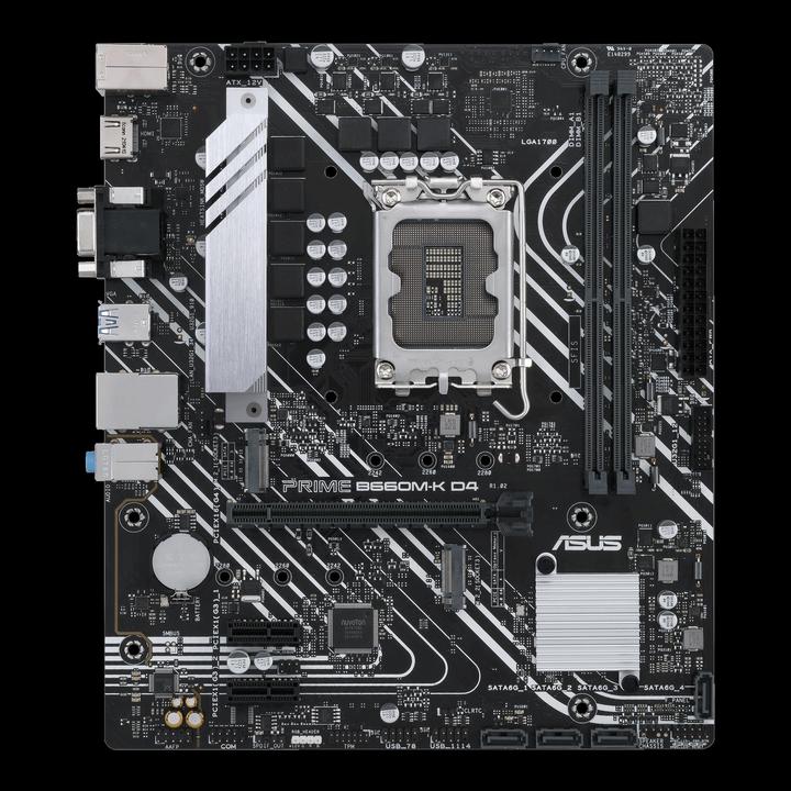 Produktbild ASUS Mainboard||Intel B660|LGA1700|MicroATX|Speicher DDR4 (LGA 1700, Intel B660, mATX)