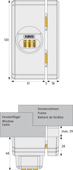 Actual product image Abus FTS106 W EK