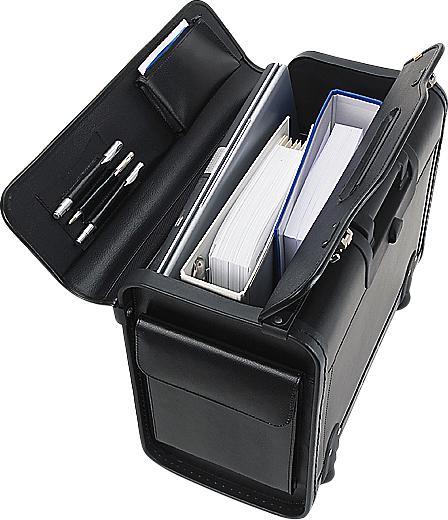 Produktbild Alassio Pilotenkoffer-Trolley, mit Tragegriff und Rollen, mit Laptopfach, Kunstleder