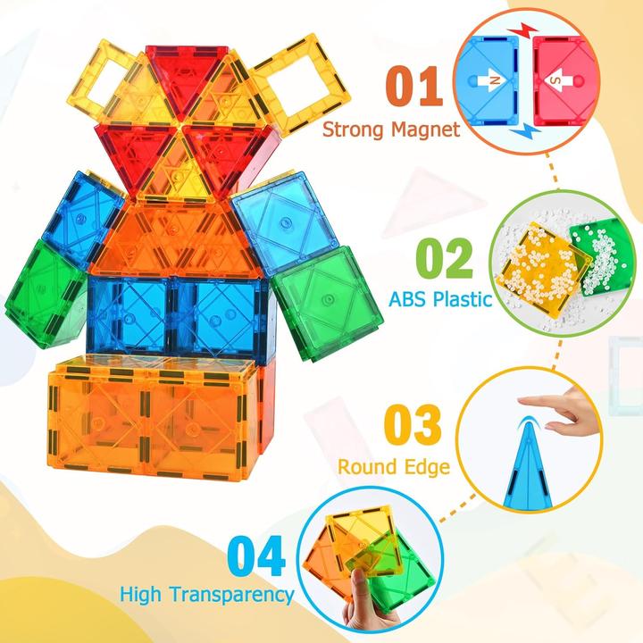 Actual product image Cuioltoy 121-piece magnetic building block set