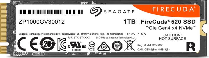 Immagine prodotto Seagate Firecuda 520 (1000 GB, M.2 2280)