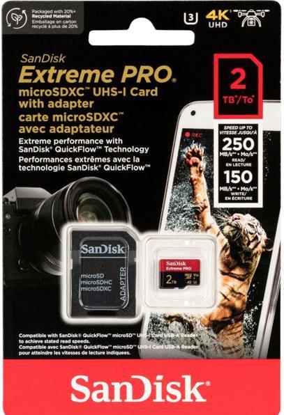 Image du produit SanDisk Extreme PRO UHS-I V30 (2000 Go, microSDXC, U3, UHS-I)