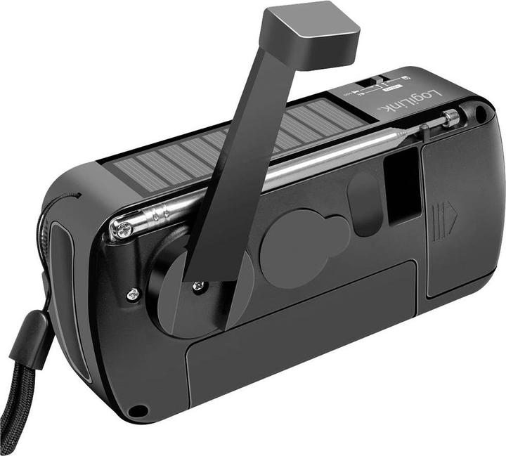 Actual product image LogiLink Dynamo hand crank radio (VHF, MW, KW)
