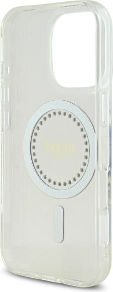 Actual product image Guess GUHMP16XPFTDTEH iPhone 16 Pro Max 6.9" biały/white hardcase IML Rhinestones MagSafe (Apple iPhone 16 Pro Max)