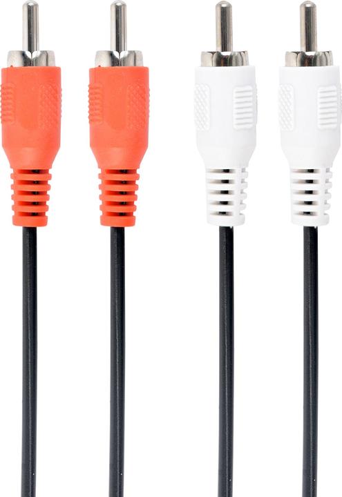 Produktbild Cablexpert CCA-2R2R-6 Audio-Kabel 1,8 m 2 x RCA Schwarz (1.80 m)