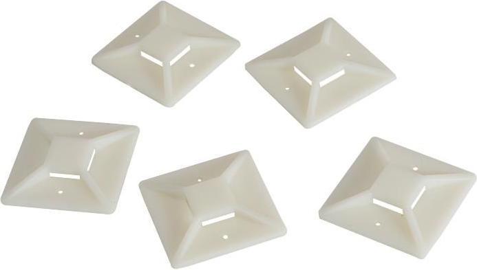 Productafbeelding LogiLink Kabelbinderhouders, zelfklevend, kabelbinderhouder: (Plastic kabelbinders, 40 mm, 100 Pcs.)