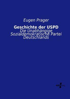 Produktbild Geschichte der USPD (Deutsch, Eugen Prager, 2014)