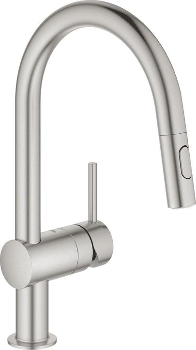 Produktbild Grohe Küchenarmatur mit Handbrause Minta supersteel matt 32321