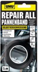 UHU Pannenband repair all, (B)19 mm x (L)5 m, schwarz (19 mm)