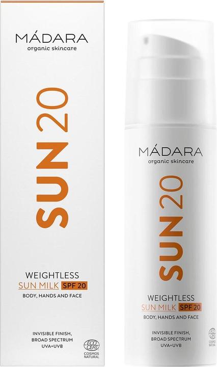 Image du produit Madara Weightless (Lait solaire, SPF 20, 150 ml)