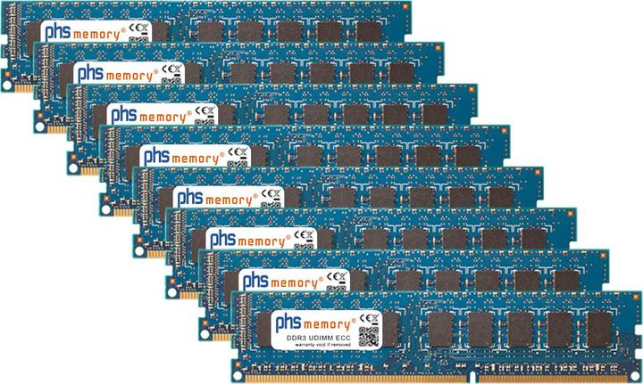 Actual product image PHS-memory RAM suitable for Apple Mac Pro Eight Core 2.26GHz (Early 2009) (Apple Mac Pro Eight Core 2.26GHz (Early 2009), 8 x 8GB)