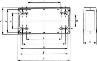 Actual product image Velleman HOUSING - PLASTIC INJECTION COASTING - DARK GREY - 120 x 60 x 30 mm (Housing)