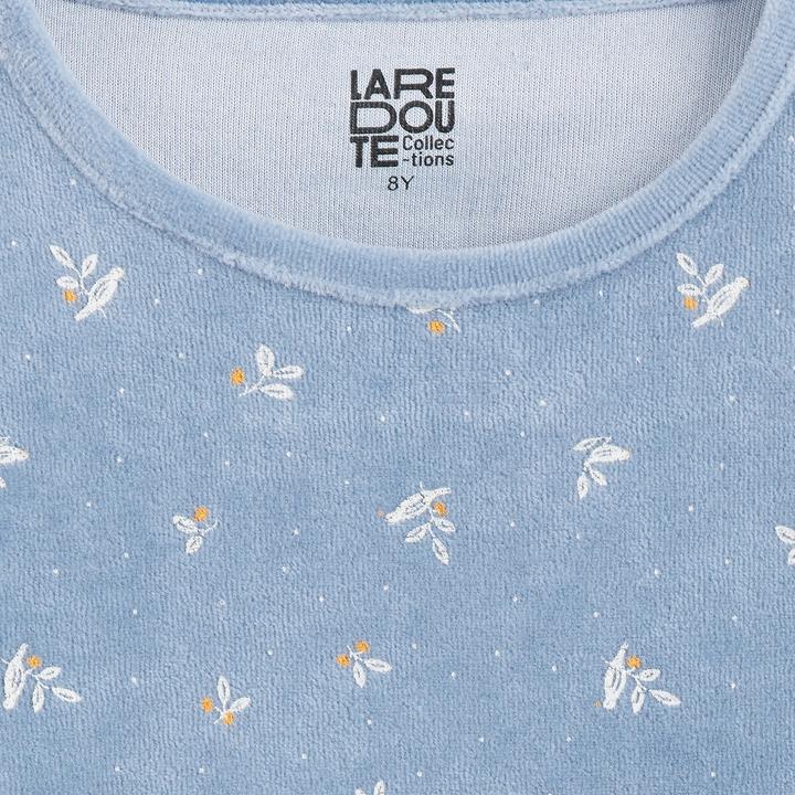 Actual product image La Redoute Collections Velvet pyjamas with leaves and birds (116)