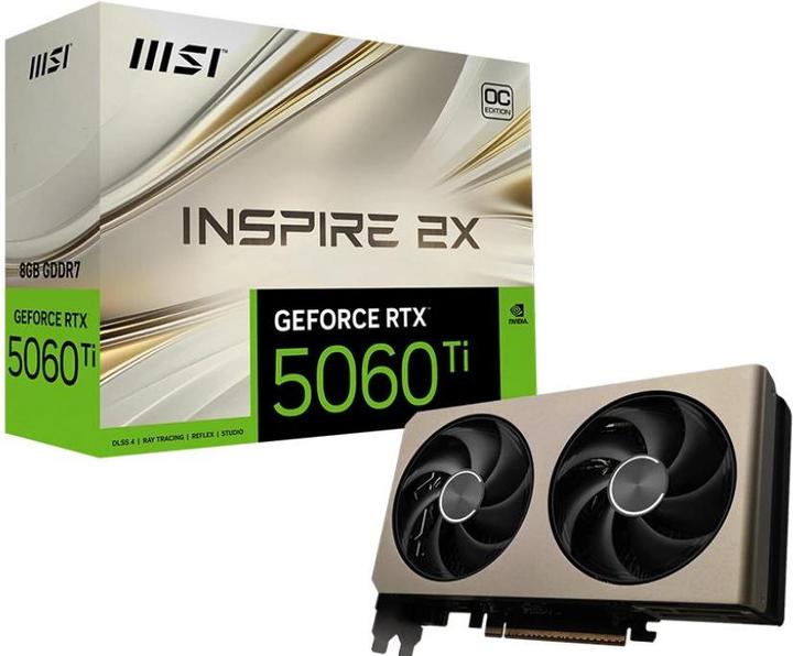 Actual product image MSI GeForce RTX 5060 Ti 8G VENTUS 2X OC WHITE (8 GB)