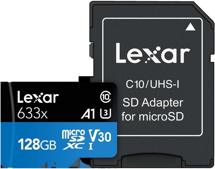 Produktbild Lexar High-Performance 633x microSDHC/microSDXC UHS-I U3 (128 GB, microSDXC, U3, UHS-I)