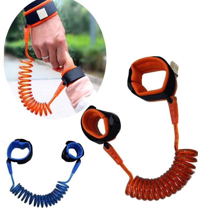 Produktbild JTI Elastische Kindersicherheitsleine (am Handgelenk befestigbar), 2 m - Blau