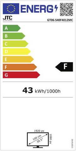 Energie-Label JTC S40F4012MC Full HD LED-TV (39.50", LCD, Full HD)