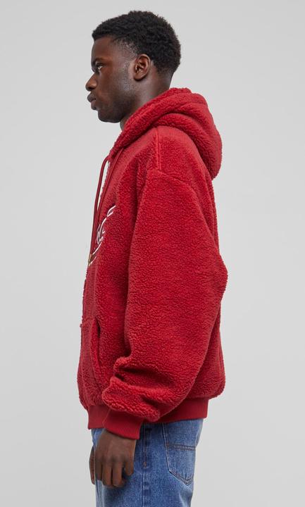Actual product image Karl Kani KM233-019-2 KK Varsity Teddy Full Zip Hoodie (M)