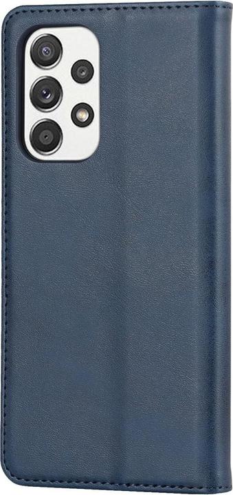Actual product image Cover-Discount Galaxy A33 5G - Stand Flip Case Cover dark blue (Samsung Galaxy A33 5G)