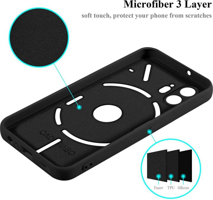 Actual product image Cadorabo Bumper Case for Nothing Phone 2 TPU Liquid Silicone Cover (Nothing Phone (2))