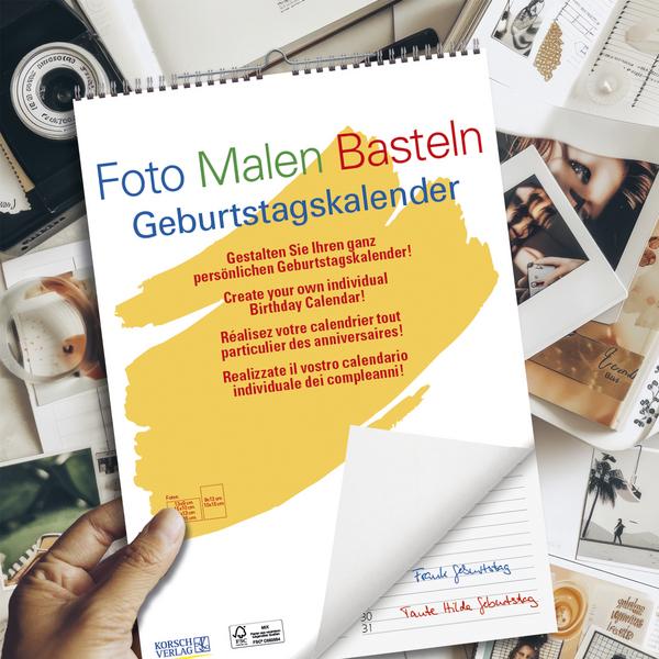 Produktbild Blankokalender Geburtstag A4 (21 x 29.7 cm, Harter Einband, Deutsch)