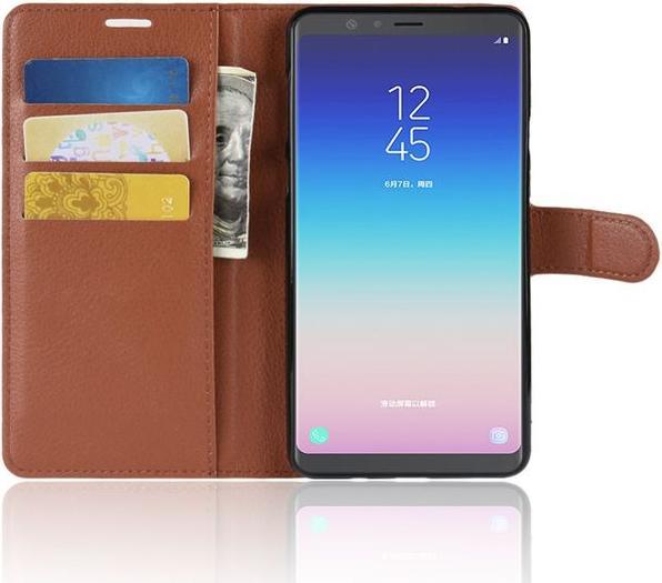 Produktbild MU Classic Litchi Leder Bookcover Series (Samsung Galaxy A9, Samsung Galaxy A8 Star)