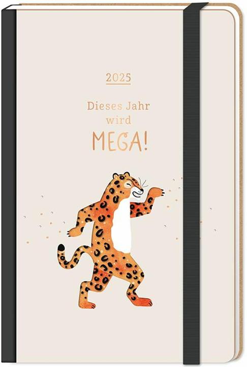 Actual product image Letterart 2025 diary This year is going to be mega! (10 x 15.5 cm, Hardcover, German)