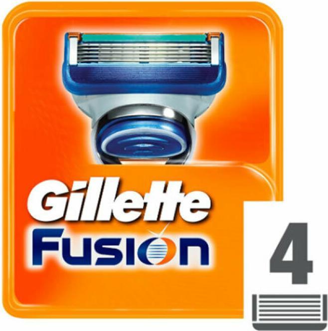 Actual product image Gillette Gillete Fusion Replacement Blades 4 pcs (4 x)