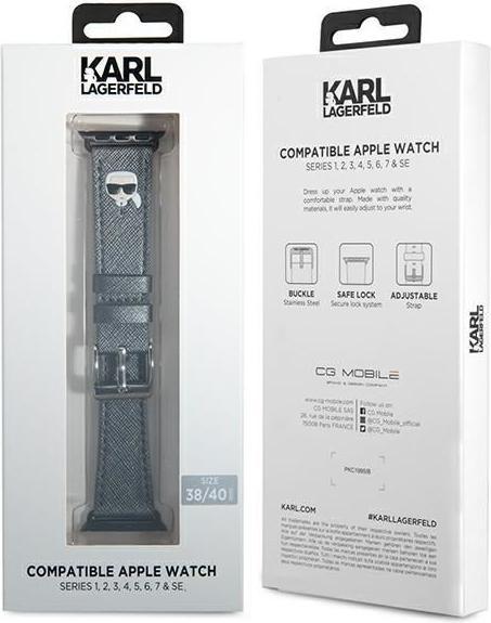 Actual product image Karl Lagerfeld Karl Heads (38 mm, 40 mm, 41 mm, Saffiano)