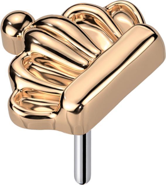 Produktbild Star Piercing Threadless Krone rosegold (Titan G23, ohne Messing)