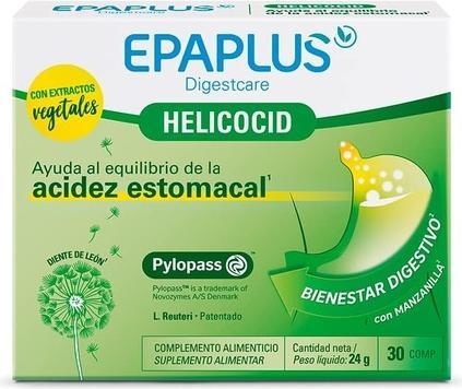 Epaplus Digestcare Helicocid Hat 30 Tabletten Hilft bei Sodbrennen und Verdauungsproblemen mit Ch