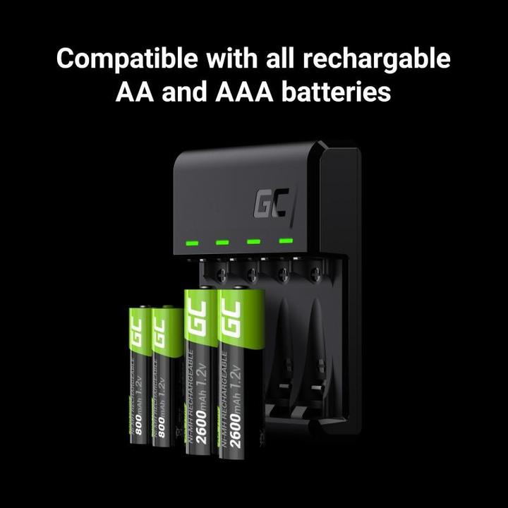 Produktbild GreenCell VitalCharger (GRSETGC01) (4 Stk., AA, 2000 mAh, Akku)