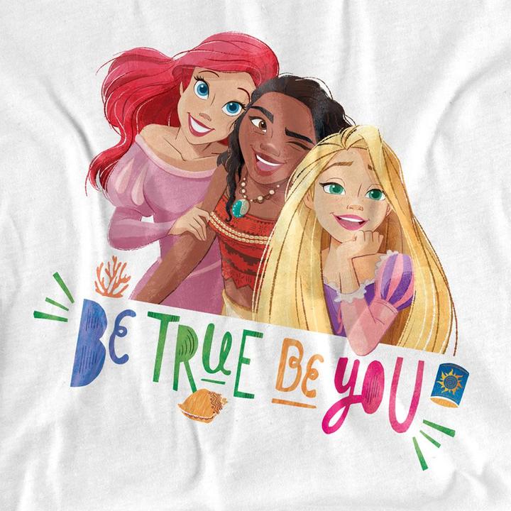 Immagine prodotto Disney Princess Be True, Be You Maglietta Ariel Moana Rapunzel Adulto Unisex (S)