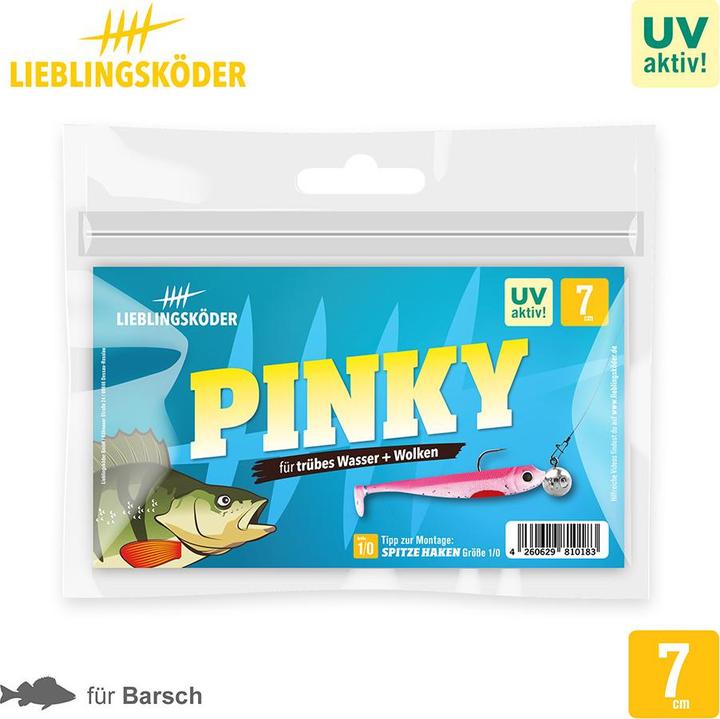 Immagine prodotto Lieblingsköder Pinky (acqua torbida, nuvole) (7 cm)