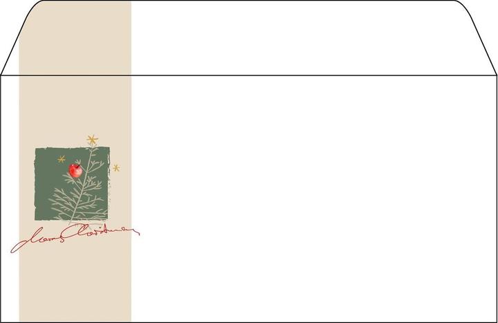 Produktbild Sigel DU256 Briefumschläge Weihnachten, gummiert, DIN lang, 50 Stück (220 x 110 mm, 50 x)