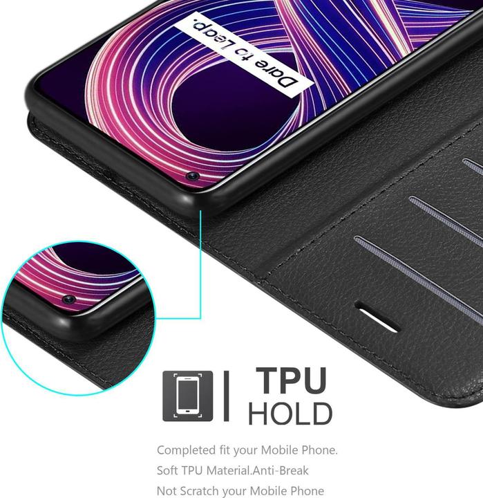 Productafbeelding Cadorabo Boek Stand Case voor Realme 8 5G / V13 / Q3 / Q3i / Narzo 30 5G (Realme Narzo 30 5G, Realme V13, Realme Q3i 5G)
