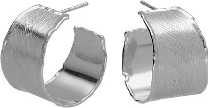 Produktbild Victoria Cruz Timeless silver hoop earrings New York A4803-HT