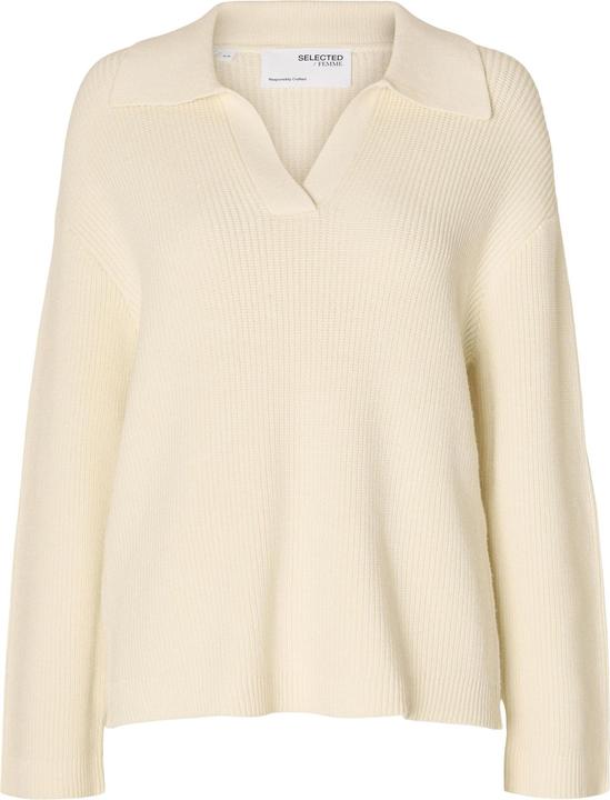 Produktbild Selected Femme Gestricktes Polo Oberteil (L)
