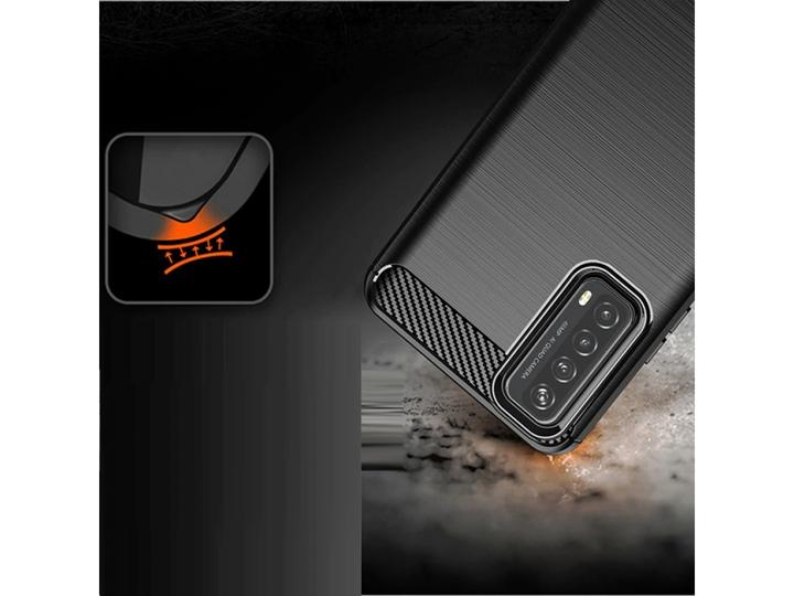 Actual product image Screenguard Huawei P Smart 2021 Cover Carbon Brushed Soft TPU (Huawei P Smart (2021))