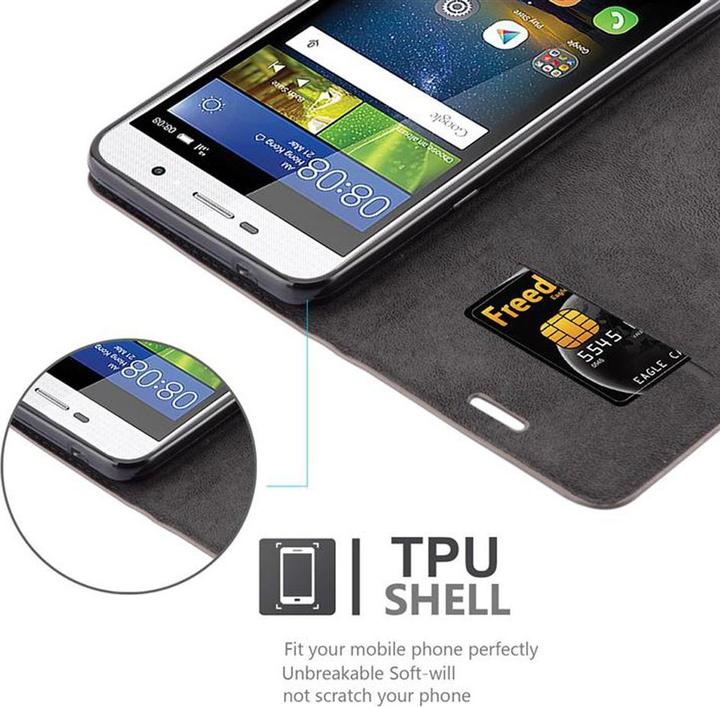 Actual product image Cadorabo Book Invisible Magnet Cover (Huawei Y6 (2017), Huawei Y5 (2017))