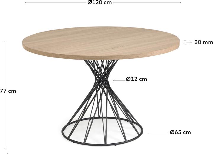 Produktbild Kave Home Niut (120 x 120 x 77 cm)