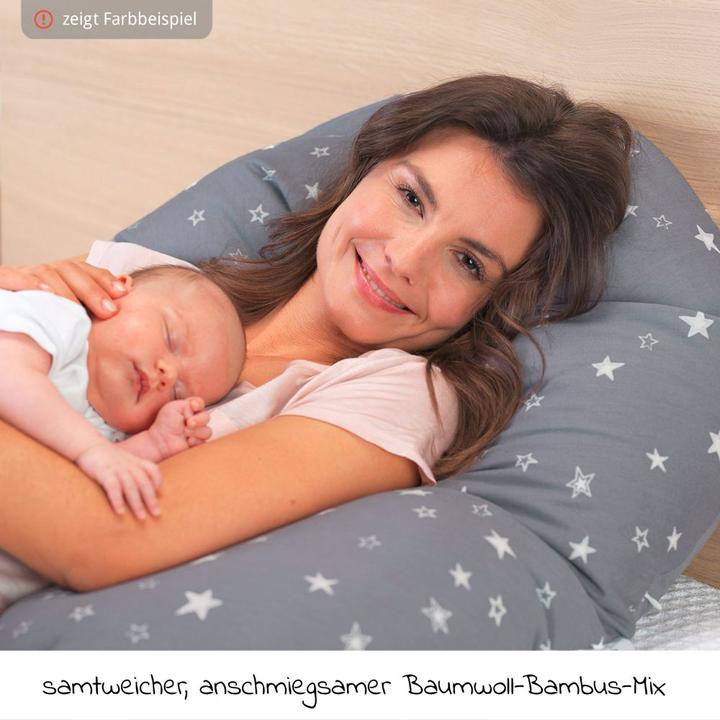 Actual product image Theraline Nursing Pillow "The Original" with Spelt Filling incl. Cover 190 cm (190 cm)