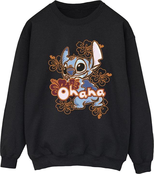 Image du produit Disney - Sweat LILO AND STITCH OHANA ORANGE HIBISCUS - Femme (L)