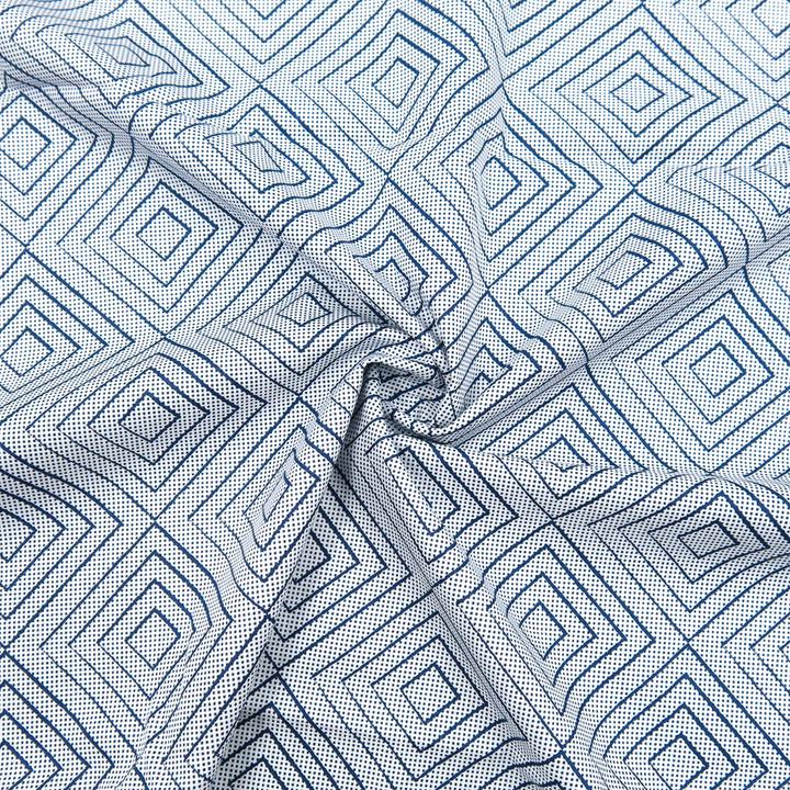 Actual product image Stoffrestposten Cotton - Large diamonds - Minimum sales quantity: 1 metre