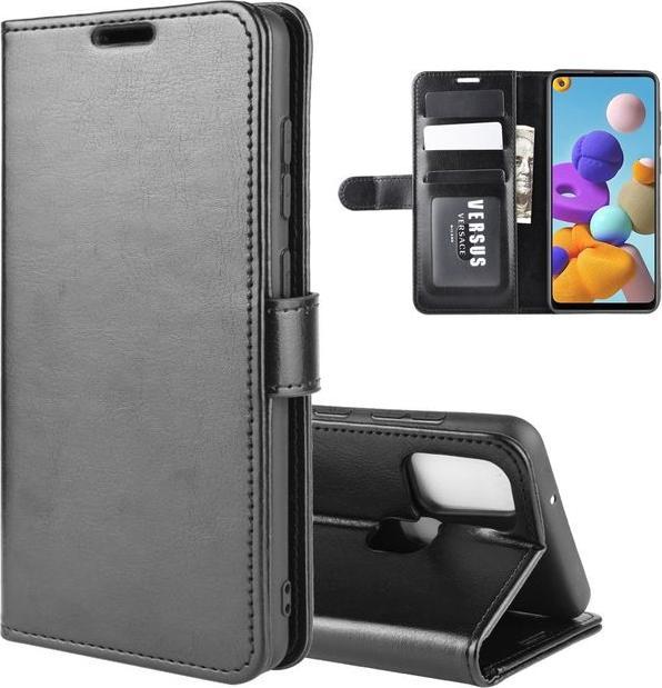 Actual product image MU Classic Crazy Horse Leather Bookcover Series (Samsung Galaxy A21s)