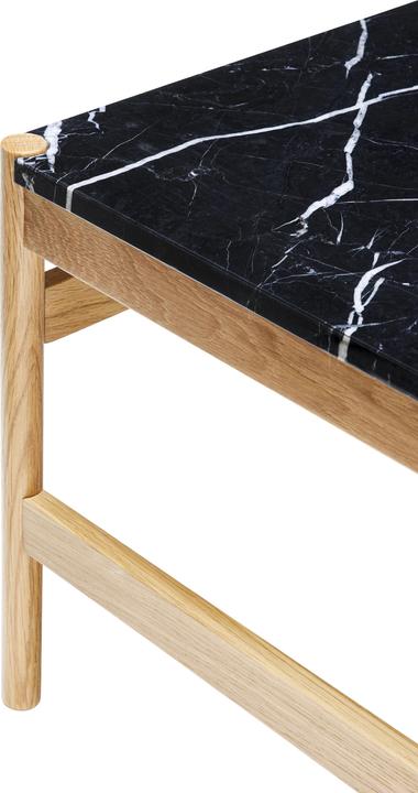 Image du produit Hübsch Table basse Raw Noir/Naturel (80 x 80 x 45 cm)