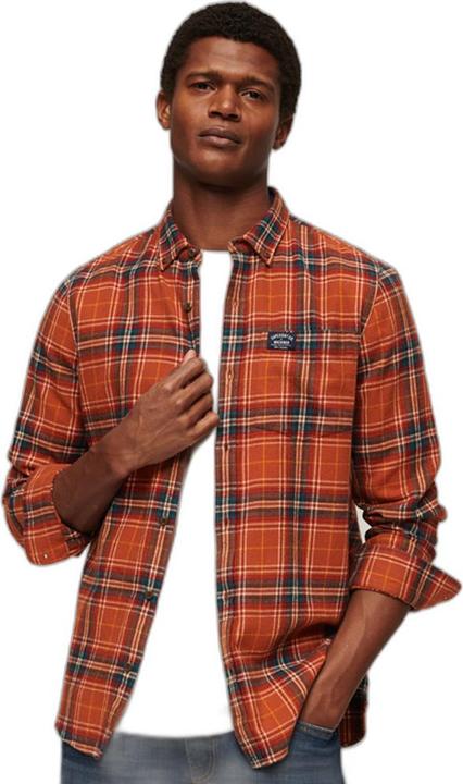 Actual product image Superdry Long-sleeved lumberjack shirt in organic cotton (S)