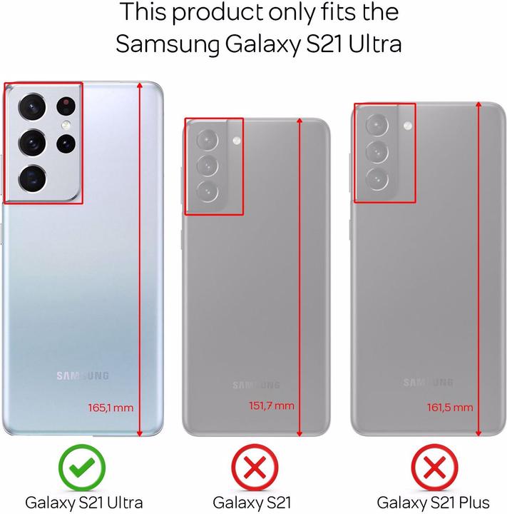 Actual product image Nalia Extra Thin Cell Phone Case (Samsung Galaxy S21 Ultra)