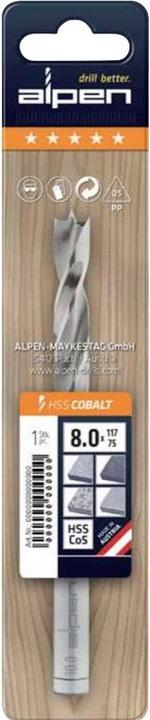 Actual product image Alpen Wood Twist Drill HSS Cobalt Machines (up to 20 millimetres)
