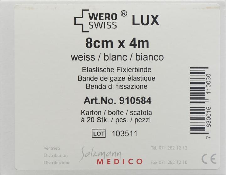 Produktbild Wero Swiss Lux Elastische Fixierbinde weiss